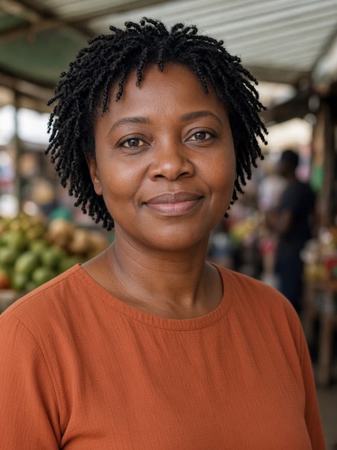 Portrait of a woman representing a circle coordinator